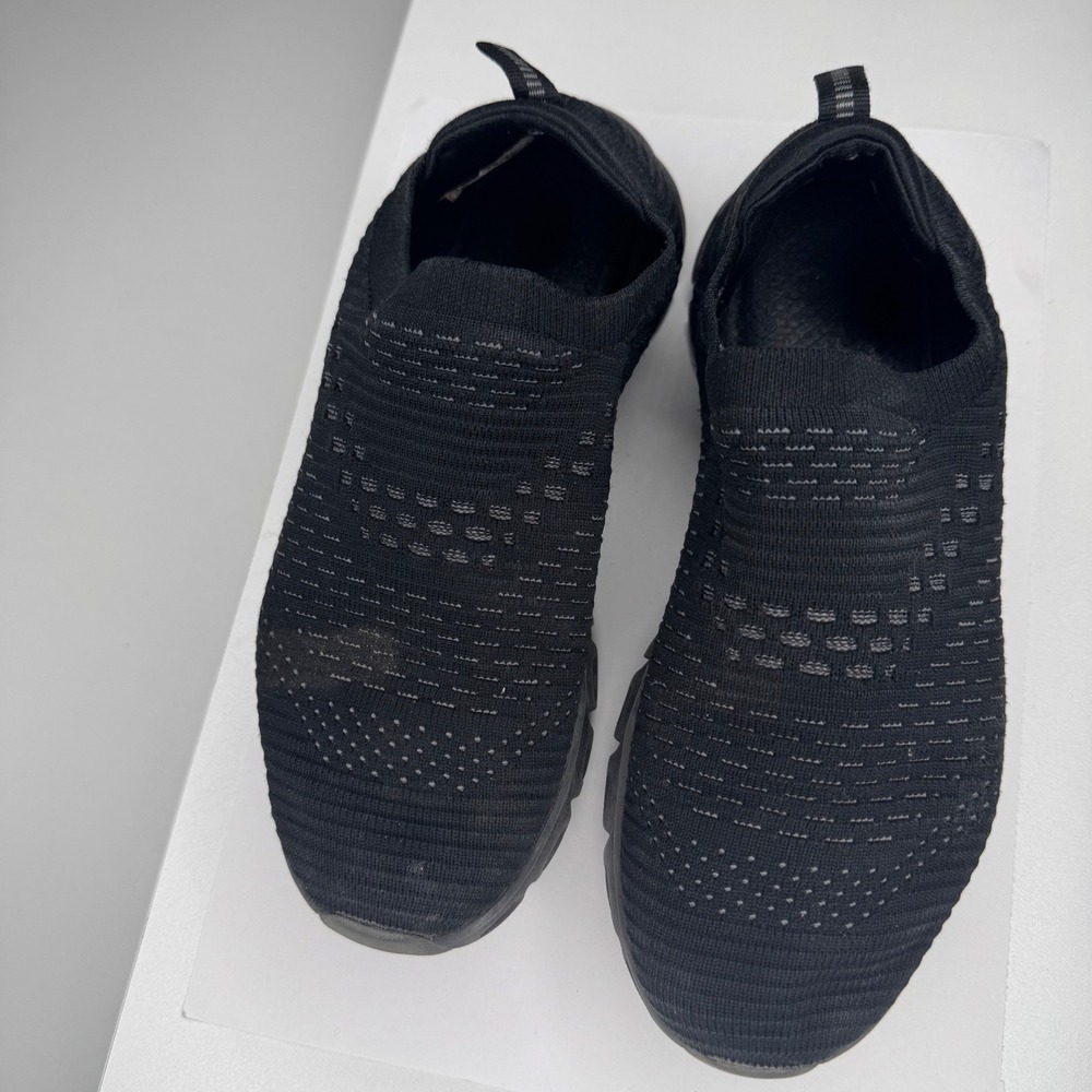 Skechers Glide-Step Women Size 6 Black Knit Slip On Walking Shoes 40412 - Picture 7 of 9